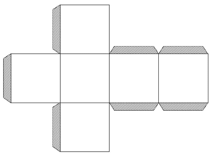 65 шаблонов куба для склеивания
