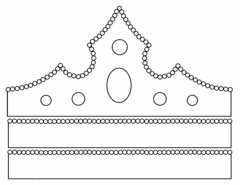 60 шаблонов короны для вырезания из бумаги
