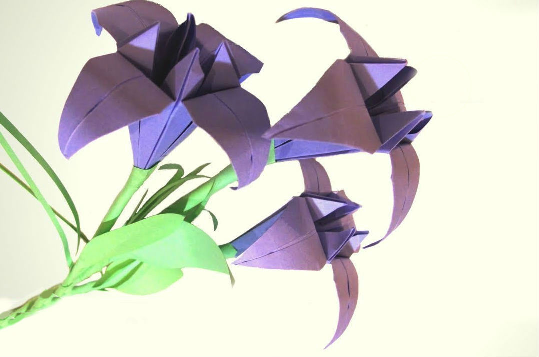 Изысканное оригами ирис 8