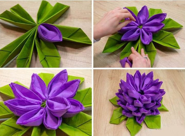 Мастер-класс по сборке многолистного лотоса оригами