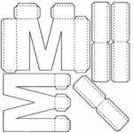 Буква м, форма, шаблон для печати и вырезания
