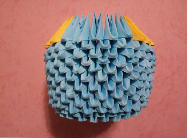 Миньон из модулей оригами