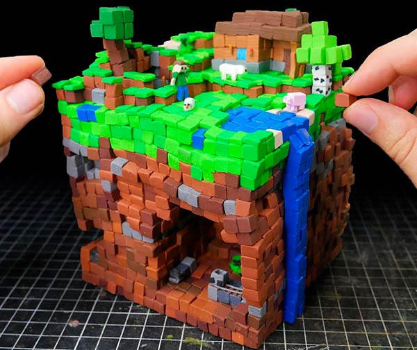 Идеи кого можно слепить из пластилина по игре Minecraft