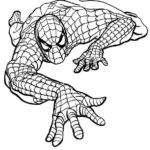 Шаблон человека пака, раскраска Spider-man
