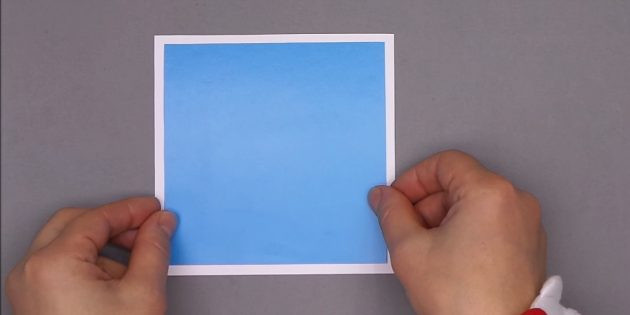 как сделать новогоднюю открытку: склеиваем квадраты