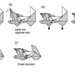Макет мотоцикла в технике оригами