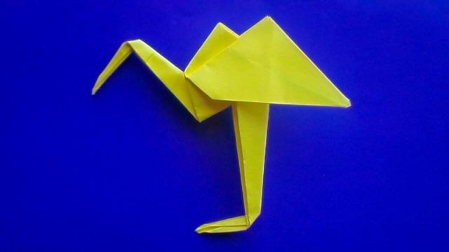 Оригами цапля