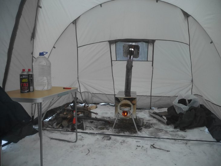 Зимняя палатка для рыбалки своими руками
