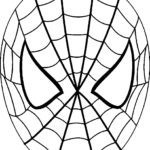 Шаблон маски человека паука