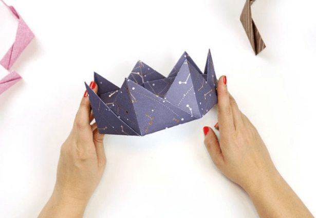 Корона оригами