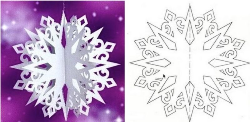 Объемные снежинки из бумаги своими руками на Новый Год 2023 — шаблоны для вырезания и пошаговые инструкции
