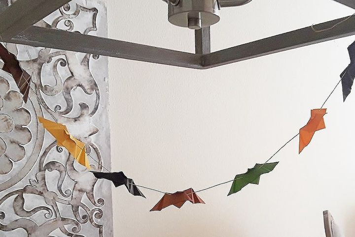 Венки оригами в виде летучей мыши