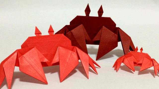 Крабы оригами