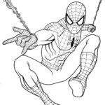 Шаблон человека пака, раскраска Spider-man