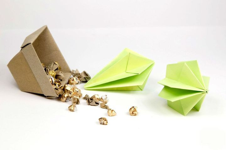 3D оригами кактус