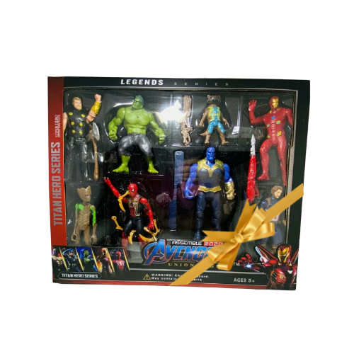 подарочный набор с фигурками супергероев