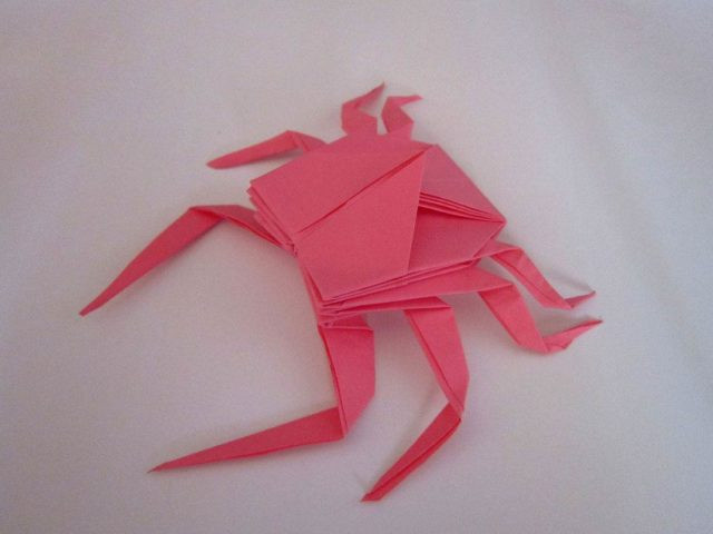 Краб оригами