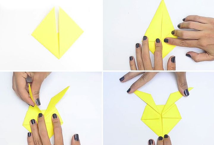 Мастер-класс по сборке элементарной модели Пикачу в технике оригами