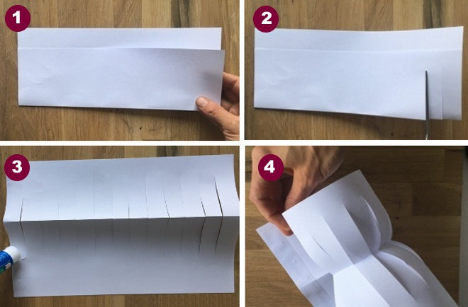 Изготовление снеговика из бумаги – первые шаги