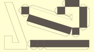 Объемный шаблон семерки для вырезания и склеивания