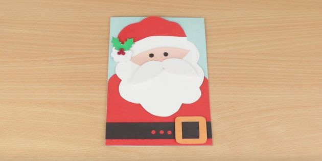 Новогодняя открытка с Дедом Морозом