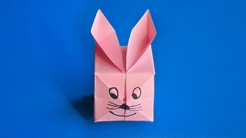 как сделать кролика из бумаги оригами 9