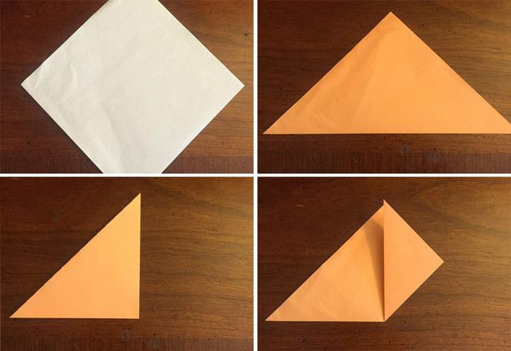 Соберите венок оригами в виде летучей мыши