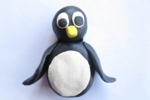Как слепить пингвина из пластилина