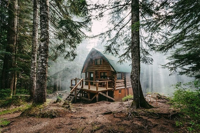 Картинки деревянных домов в лесу (100 фото) #50