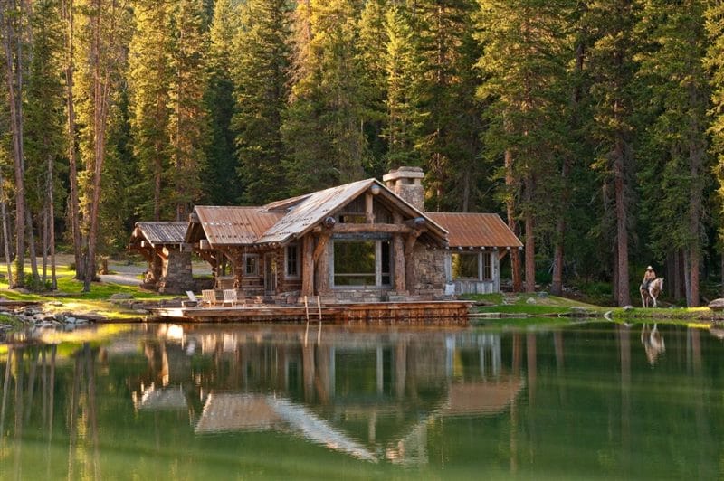 Самые красивые деревянные дома (100 фото) #32