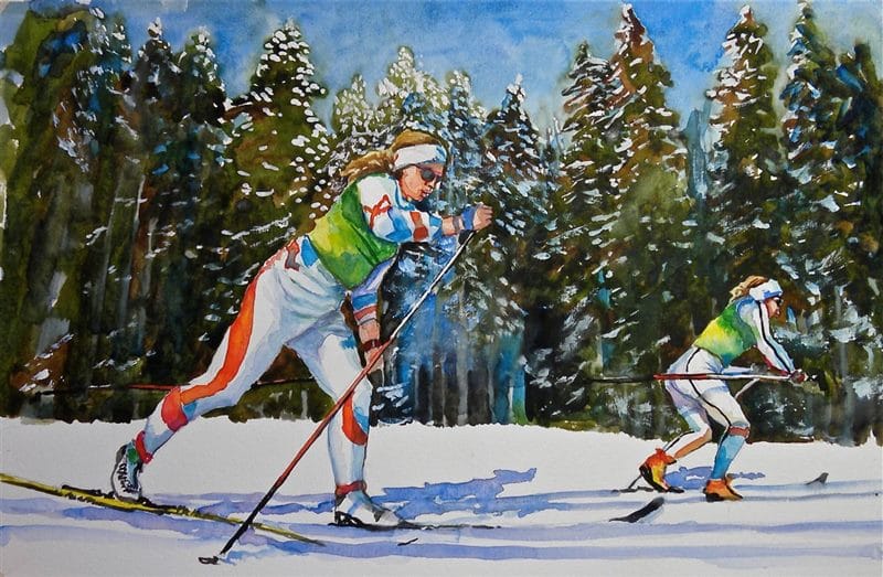 Картинки лыжников (100 фото) #40