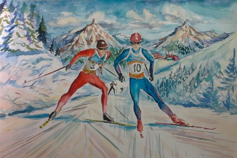 Картинки лыжников (100 фото) #50