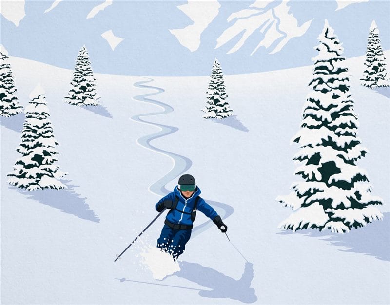 Картинки лыжников (100 фото) #55