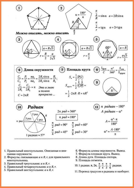 Картинки формулы по геометрии (50 фото) #8