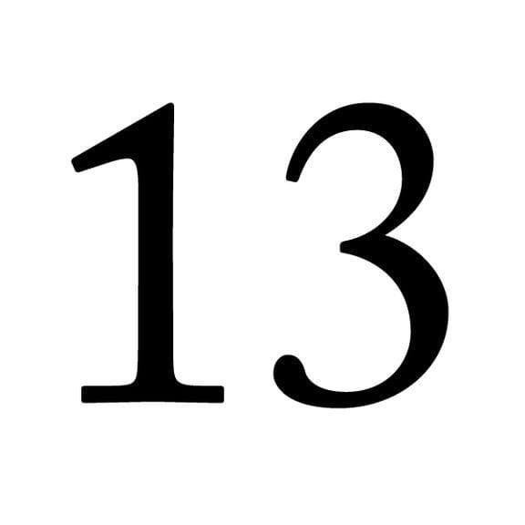 Картинки цифра 13 (30 фото) #10