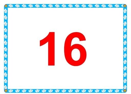 Картинки цифра 16 (15 фото) #14