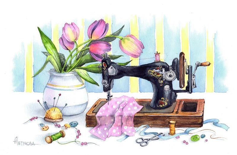 Швейные машинки - красивые картинки (100 фото) #56