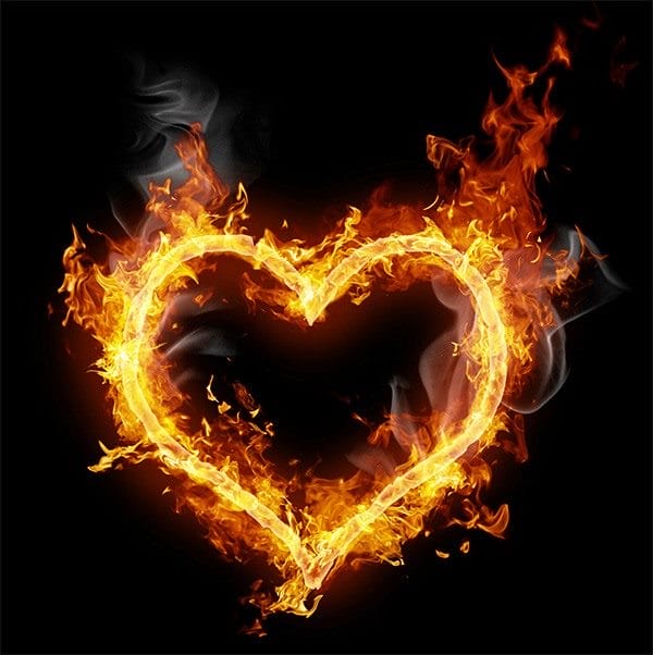 Картинки огненного сердца на аву (50 фото) #1