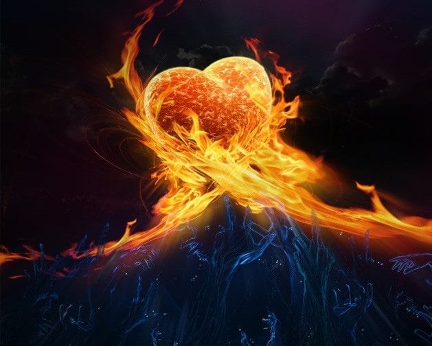 Картинки огненного сердца на аву (50 фото) #16