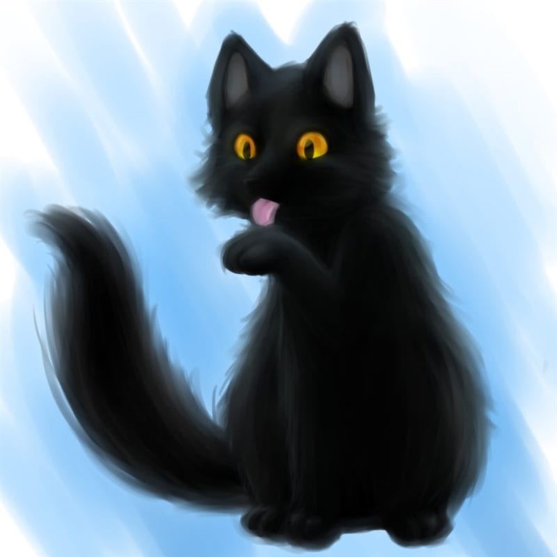 Картинки черной кошки на аву (100 фото) #88