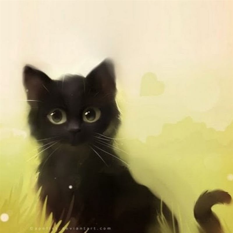 Картинки черной кошки на аву (100 фото) #96