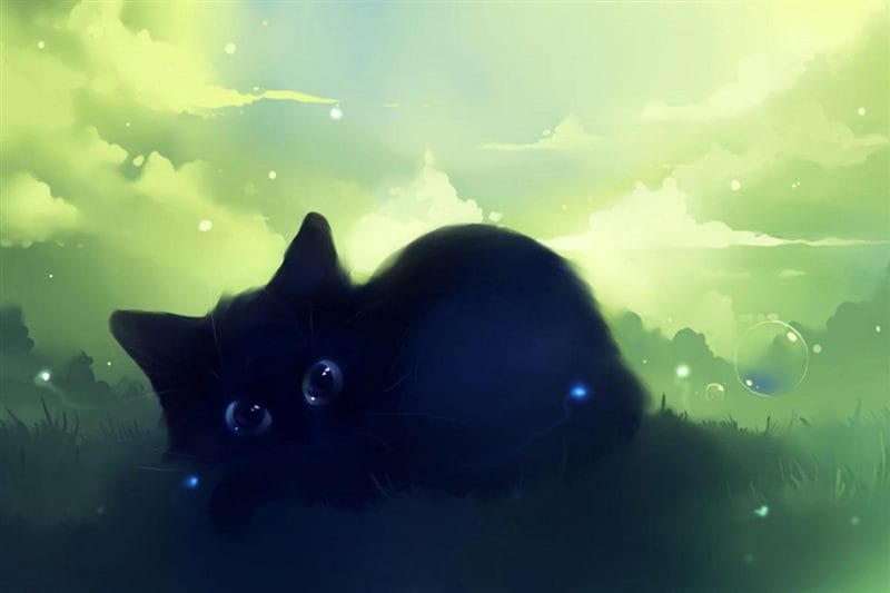 Картинки черной кошки на аву (100 фото) #83