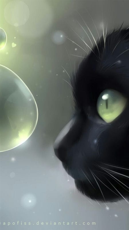 Картинки черной кошки на аву (100 фото) #73