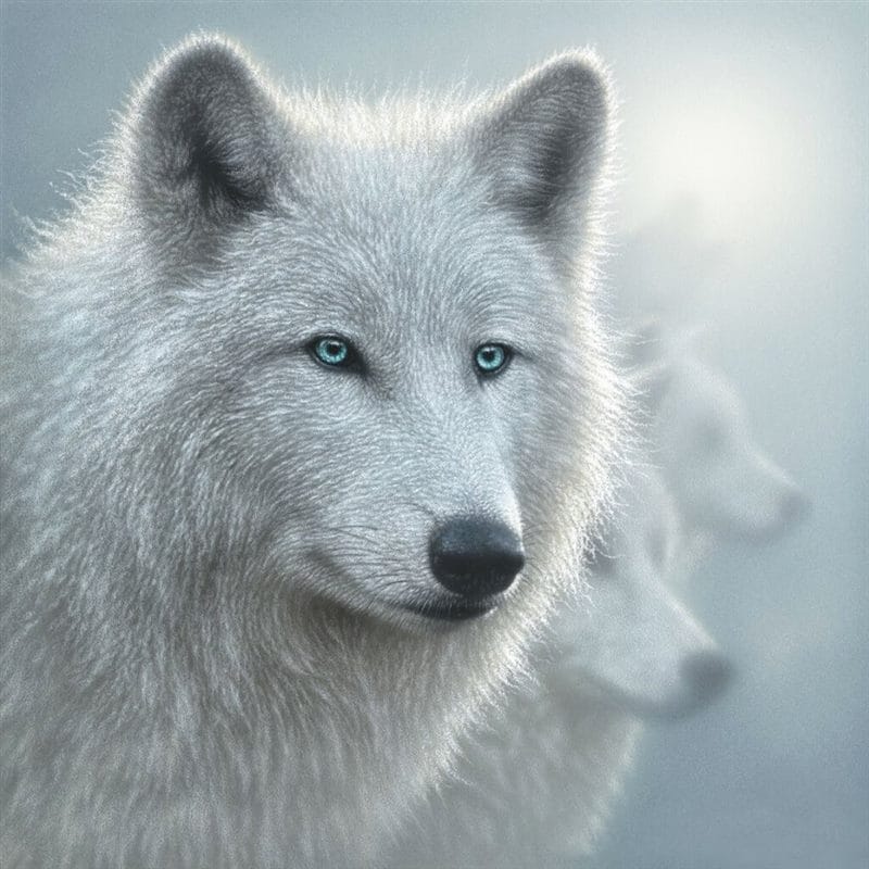 Картинки белых волков (100 фото) #11