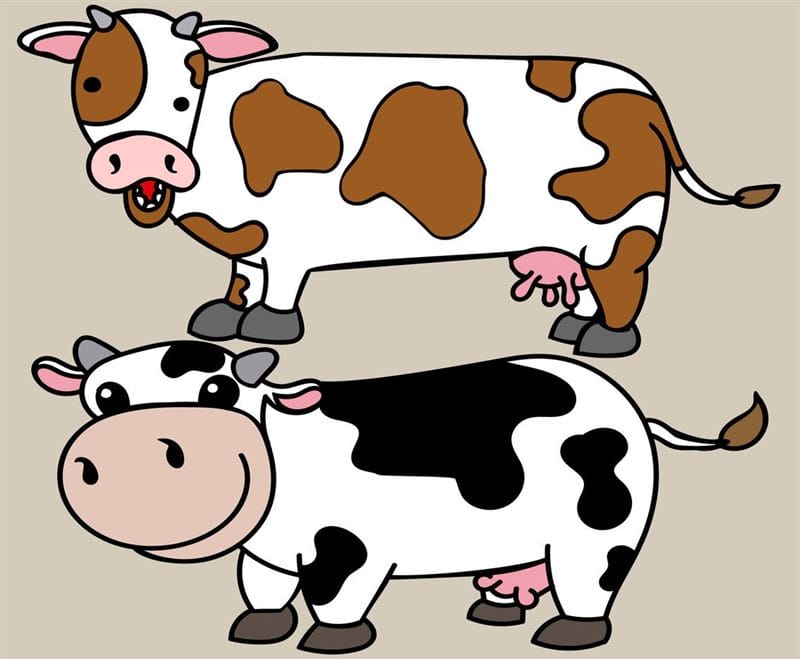 Картинки мультяшных коров (65 фото) #28