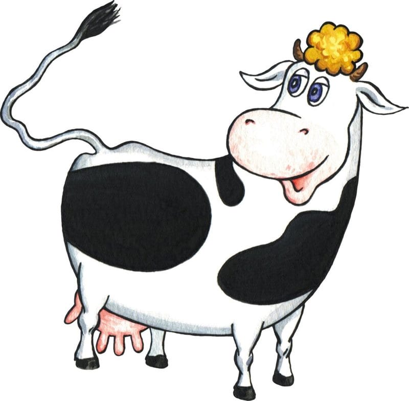Картинки мультяшных коров (65 фото) #20