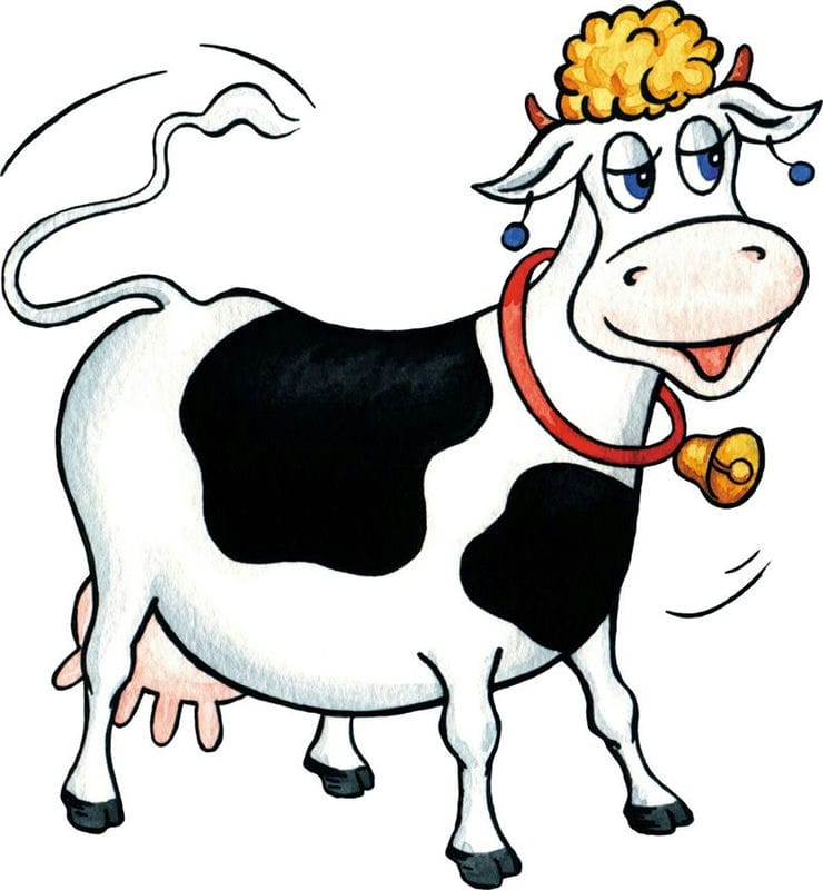 Картинки мультяшных коров (65 фото) #10