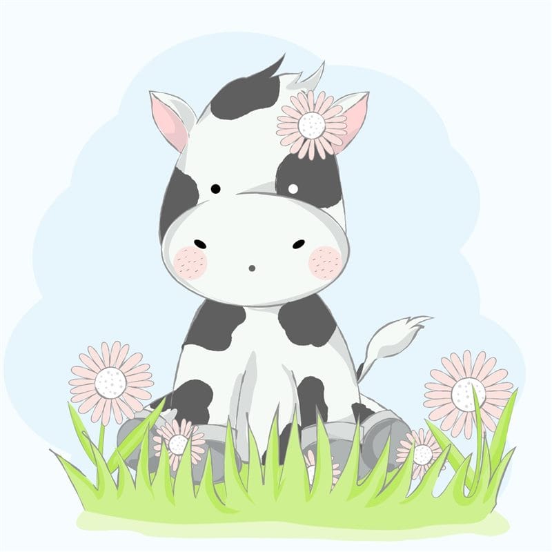 Картинки мультяшных коров (65 фото) #32