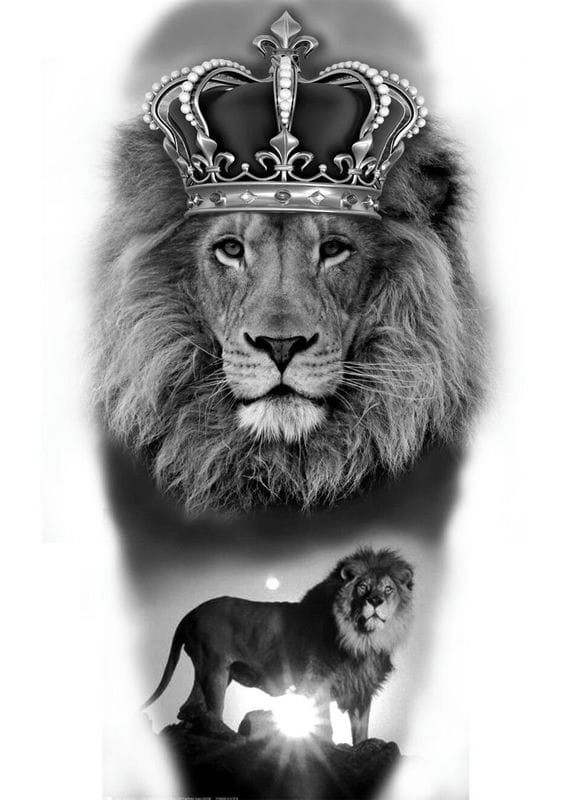 Картинки лев с короной (100 фото) #27
