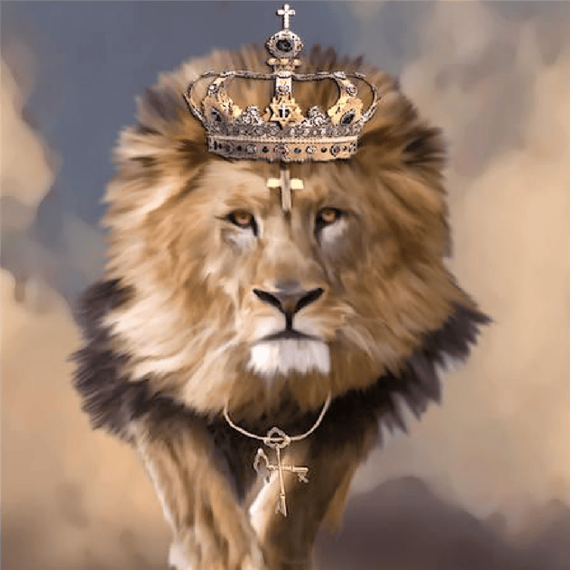 Картинки лев с короной (100 фото) #77